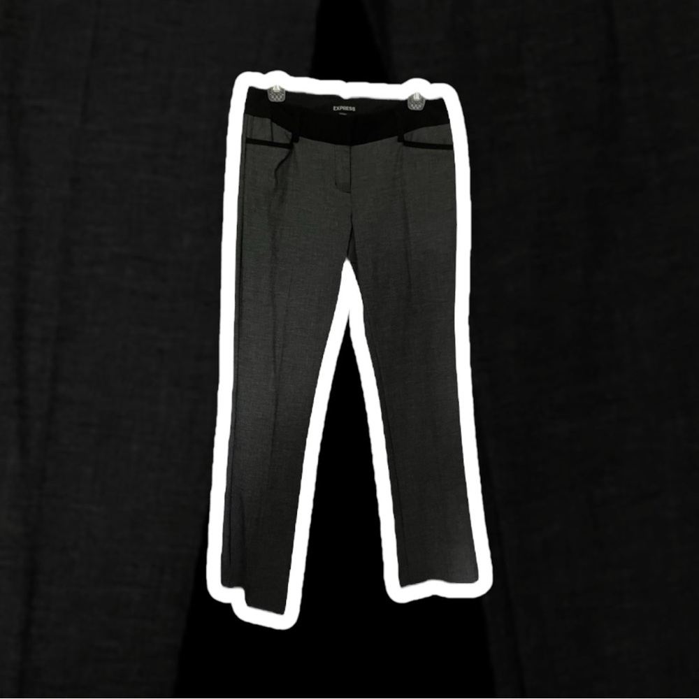 Express Dark Gray Columnist Dress Pants